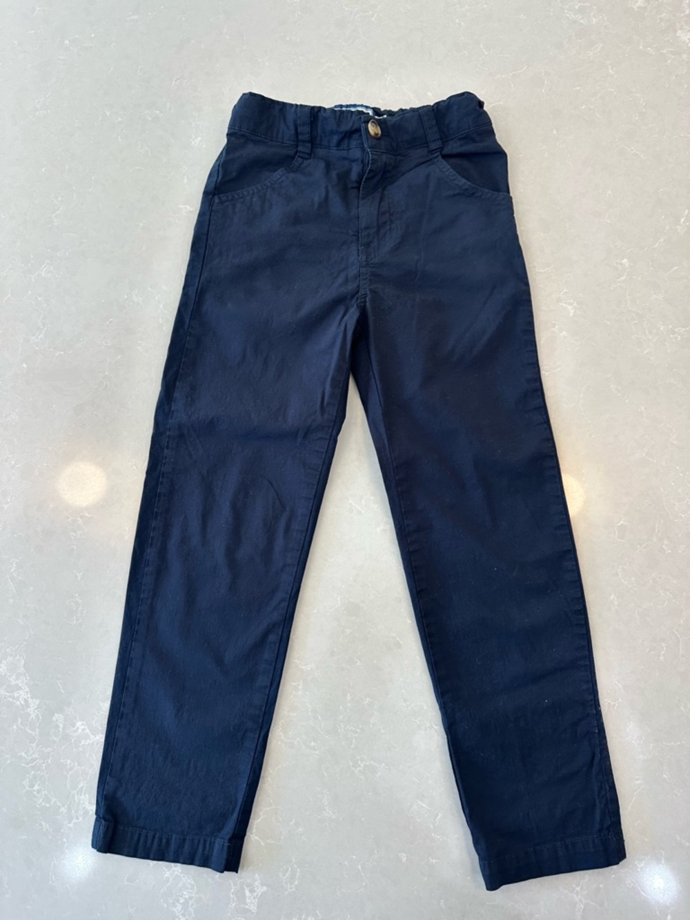 Properly Tied Boy's Navy Formal Pull-On Trousers, Size 6